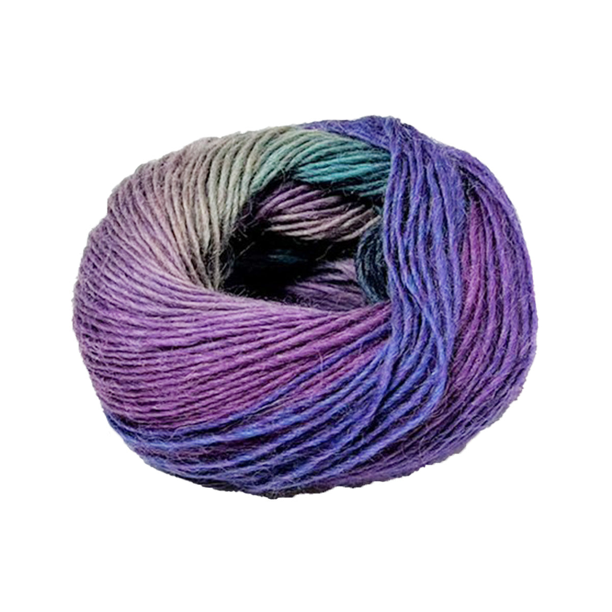 毛糸 ウール100% フェードカラーヤーン コバルトパイド 358577