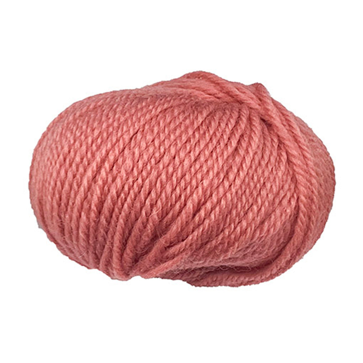 毛糸 ウール100% 純毛並太メローカラー 2 ローズ 358591