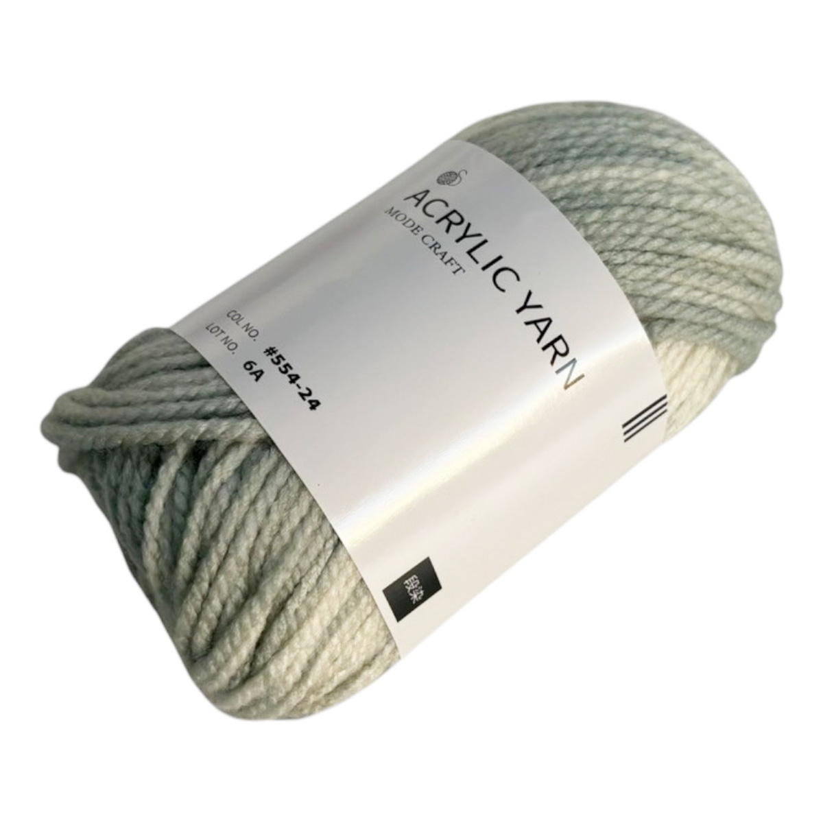 アクリル毛糸 アクリル100% 段染 55m 30g  554-24 358623