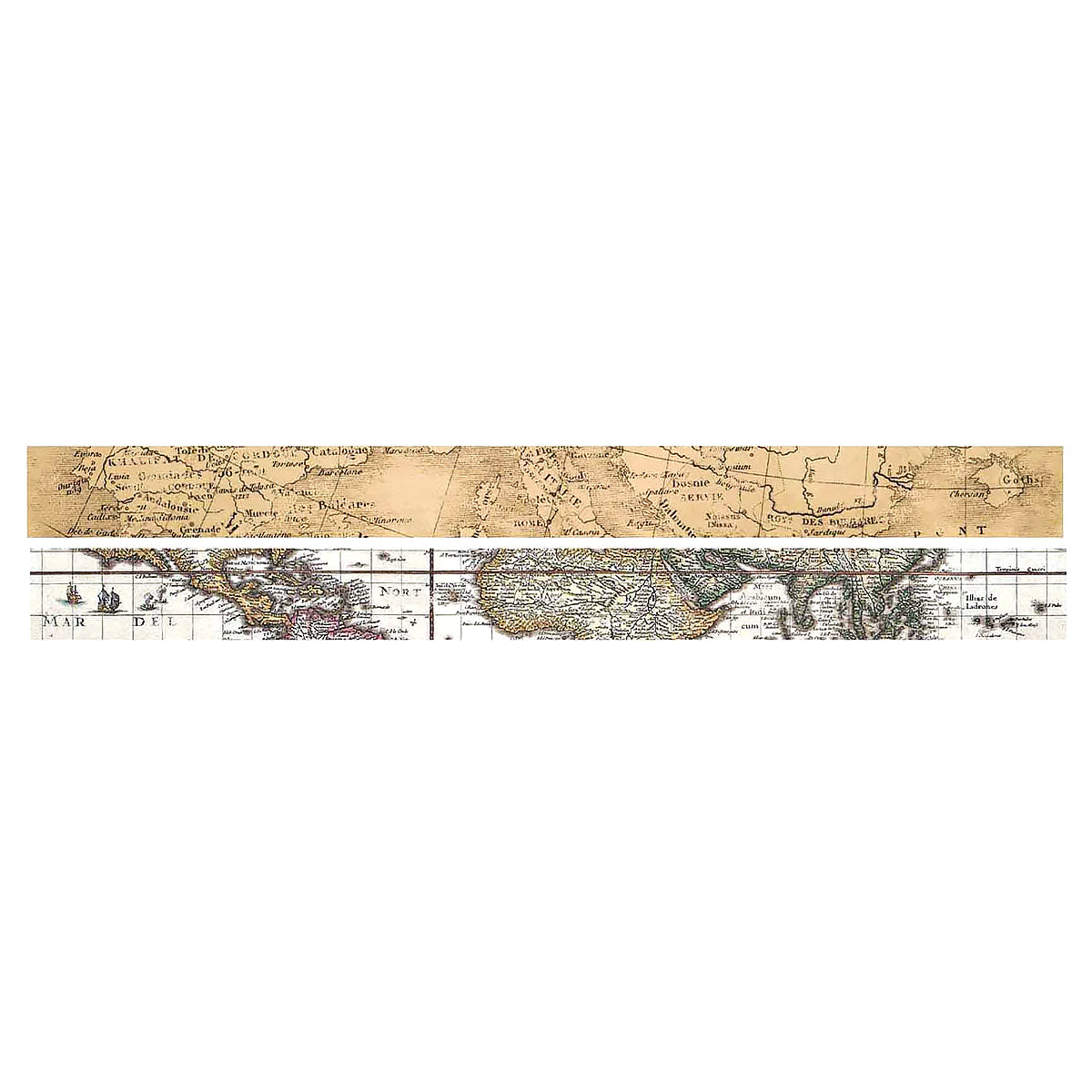 マスキングテープ 15mm×6m オールドマップ 358633