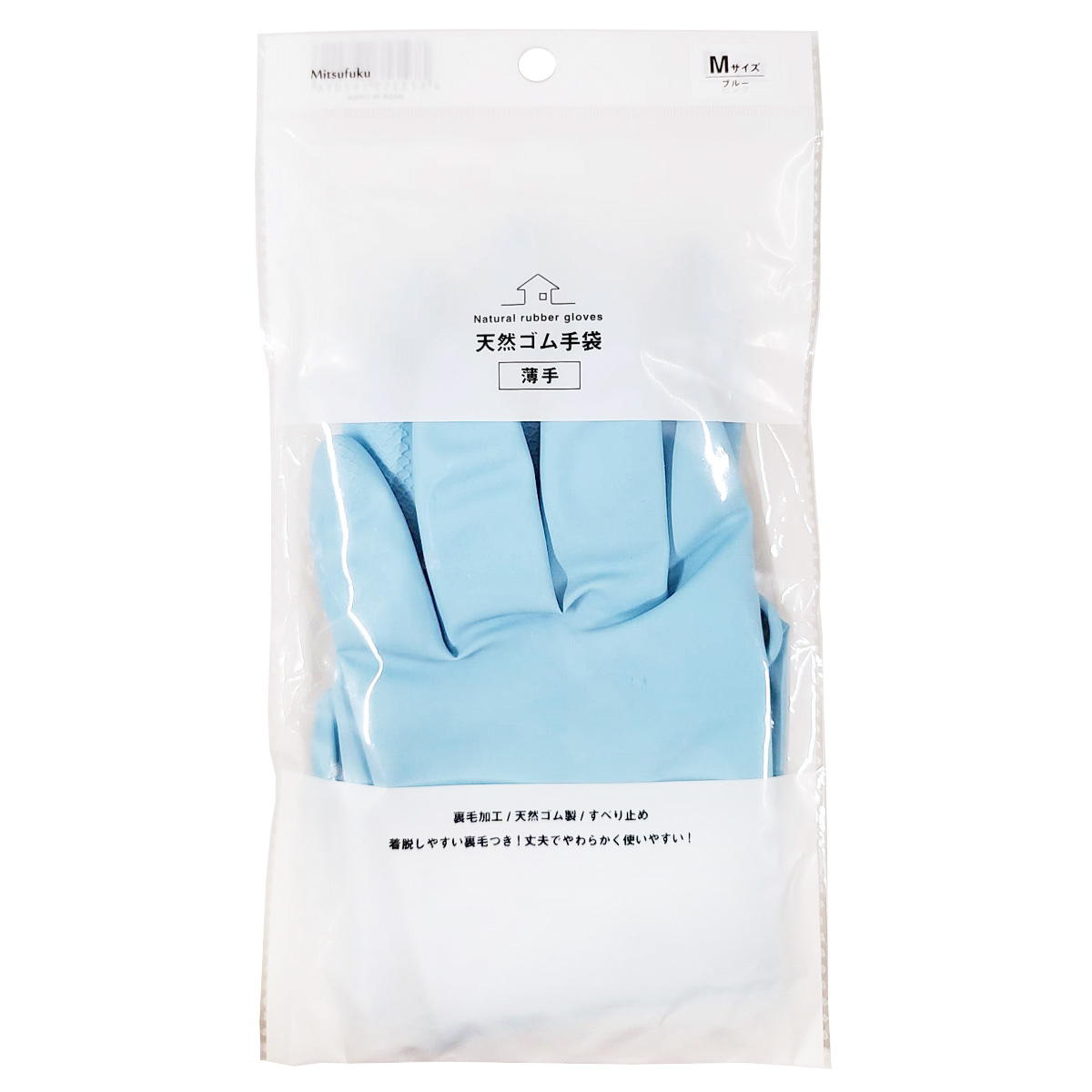 天然ゴム手袋薄手Mサイズ 358641