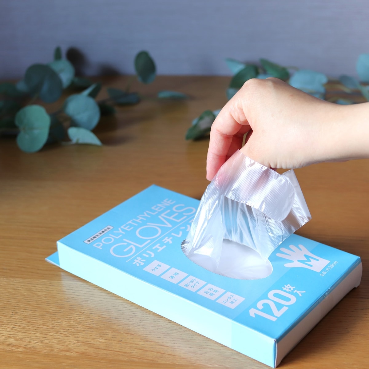 ポリエチレン手袋 掃除用手袋 使い捨て手袋 120枚入 M 358680