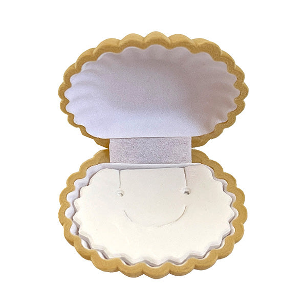 アクセサリーケース シェル型 2色(イエロー・ホワイト)6x5.5x3cm 358710