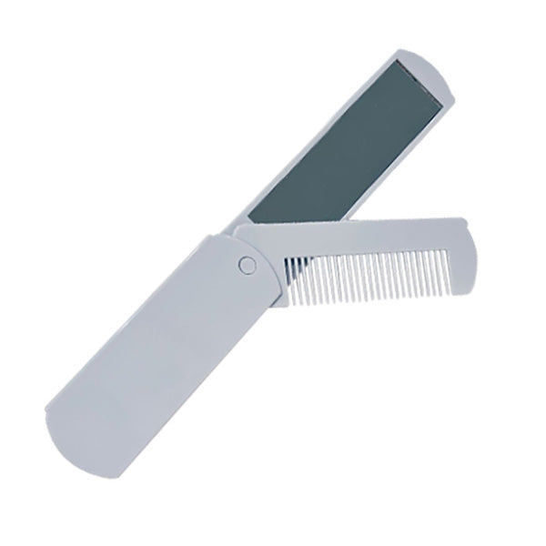 ヘアコーム 櫛 折込コーム&ミラー シンプル 358767