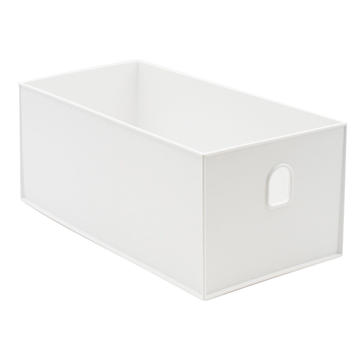 収納ボックス Carreo 浅型レギュラー ホワイト 約320×150×122mm 358902