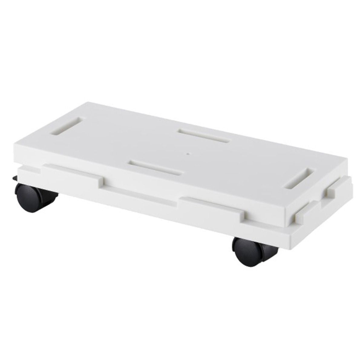 台車 キャスター付き平台車 連結できるラクゴロ 13 ホワイト 359075