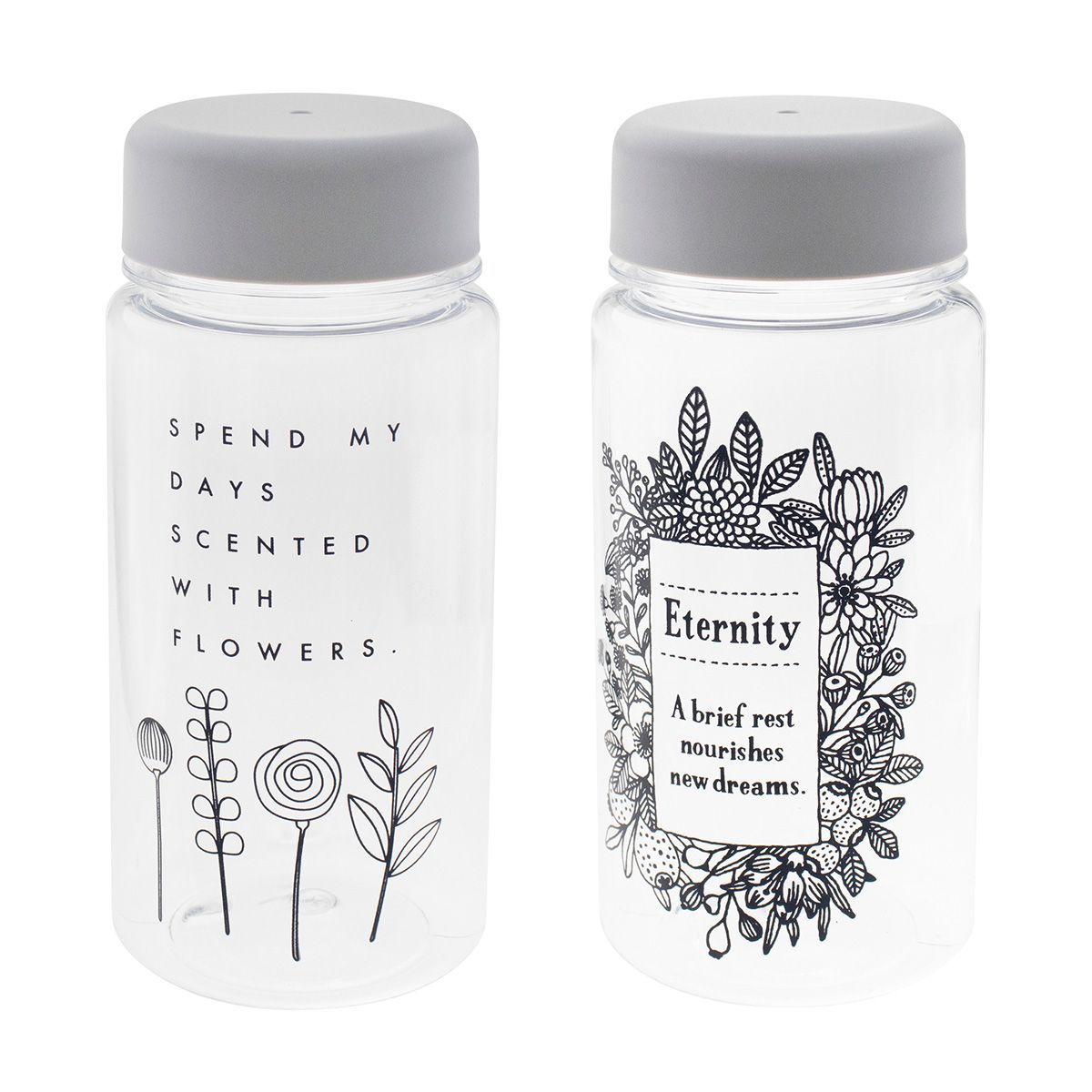 ドリンクボトル 水筒 ウォーターボトル 350 フラワー 380ml 359106