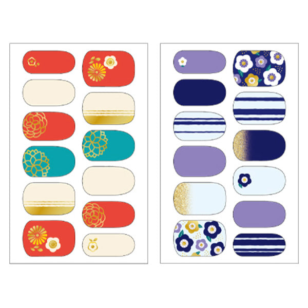 ジェル風ネイルシール/ハンド 和の花 359203