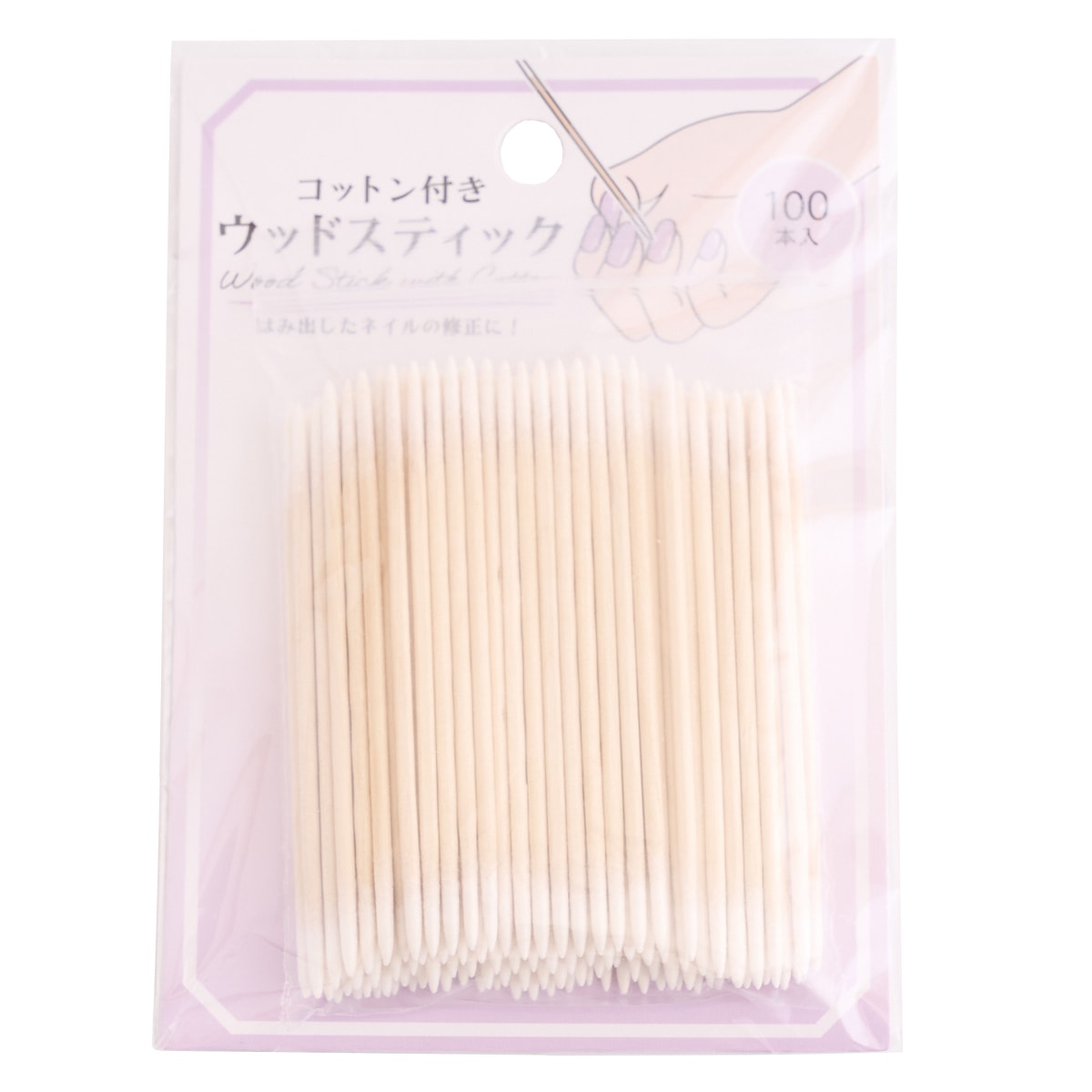 コットン付きウッドスティック 100本 359240
