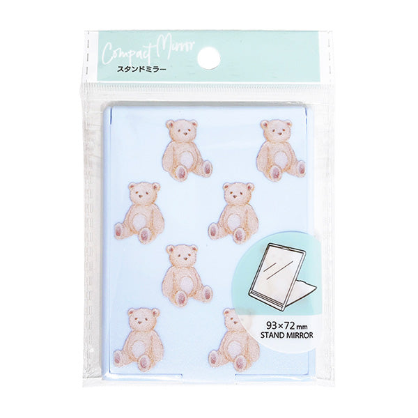 携帯ミラー 手鏡 プリントSミラー アンティークベア 359296