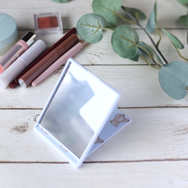 携帯ミラー 手鏡 プリントSミラー アンティークベア 359296