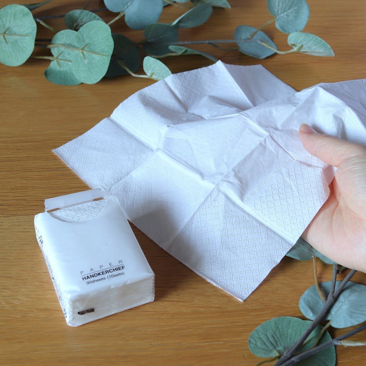 ペーパータオル 使い捨て ペーパーハンカチ 6個入 359331