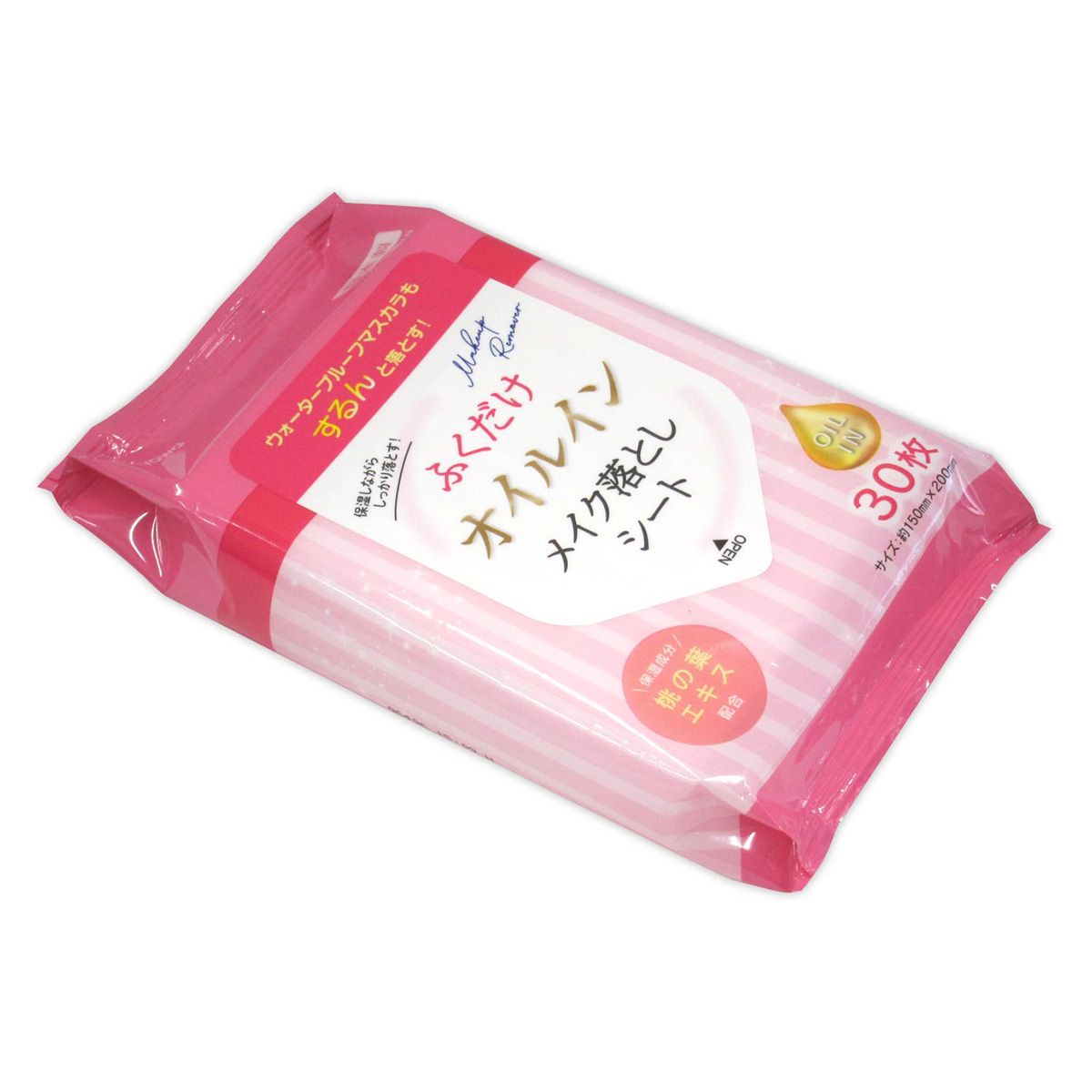 ふくだけメイク落としオイルイン桃の葉エキス30枚 359358