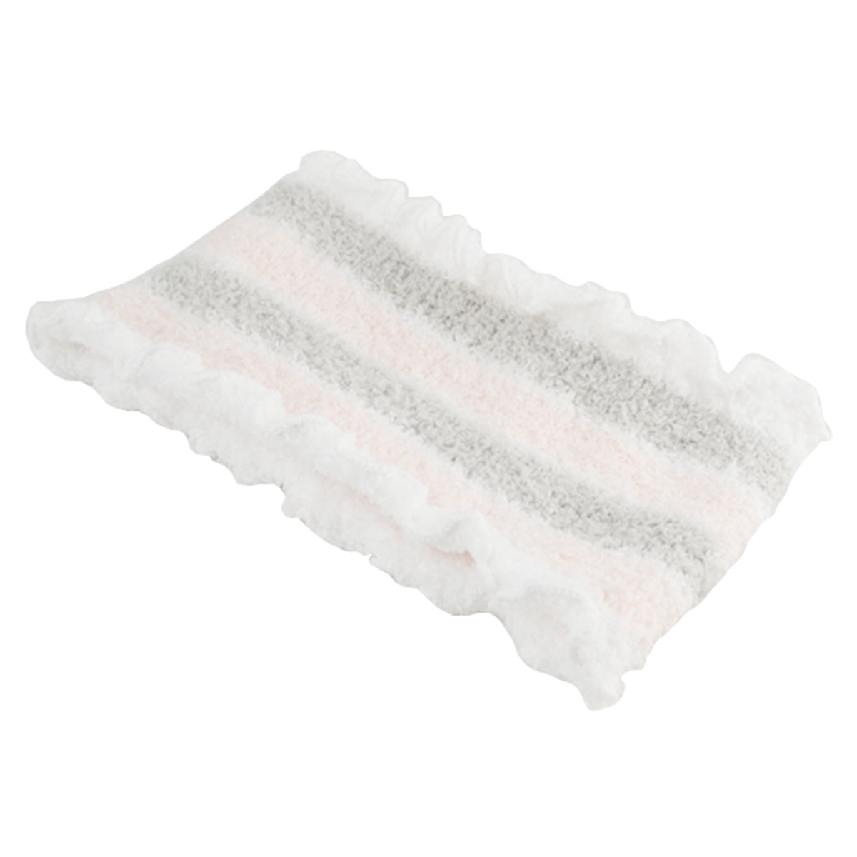 ヘアバンド もこもこヘアーターバン ボーダー 約10×20cm 359547