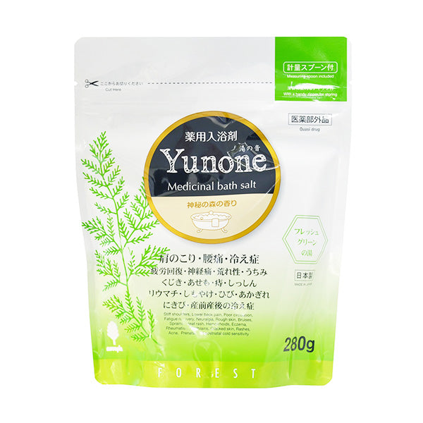入浴剤 入浴料  Yunone 湯の音 森の香り 紀陽除虫菊 280g 薬用 359605