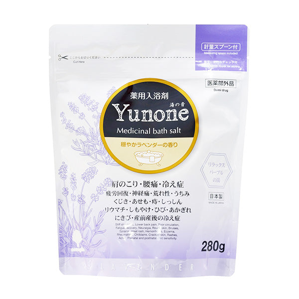 入浴剤 入浴料  Yunone 湯の音 ラベンダーの香り 紀陽除虫菊 280g 薬用 359607