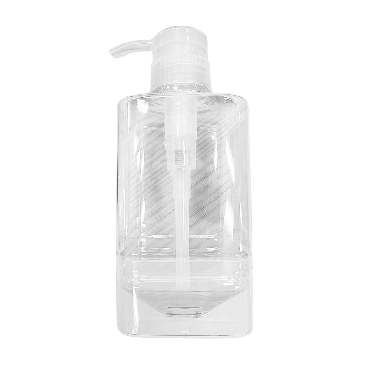 最後まで使えるエコボトル 400ml 角 クリア 359698