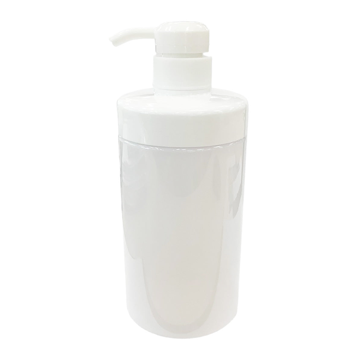 広口ポンプボトル 600ml 丸 ホワイト 359700