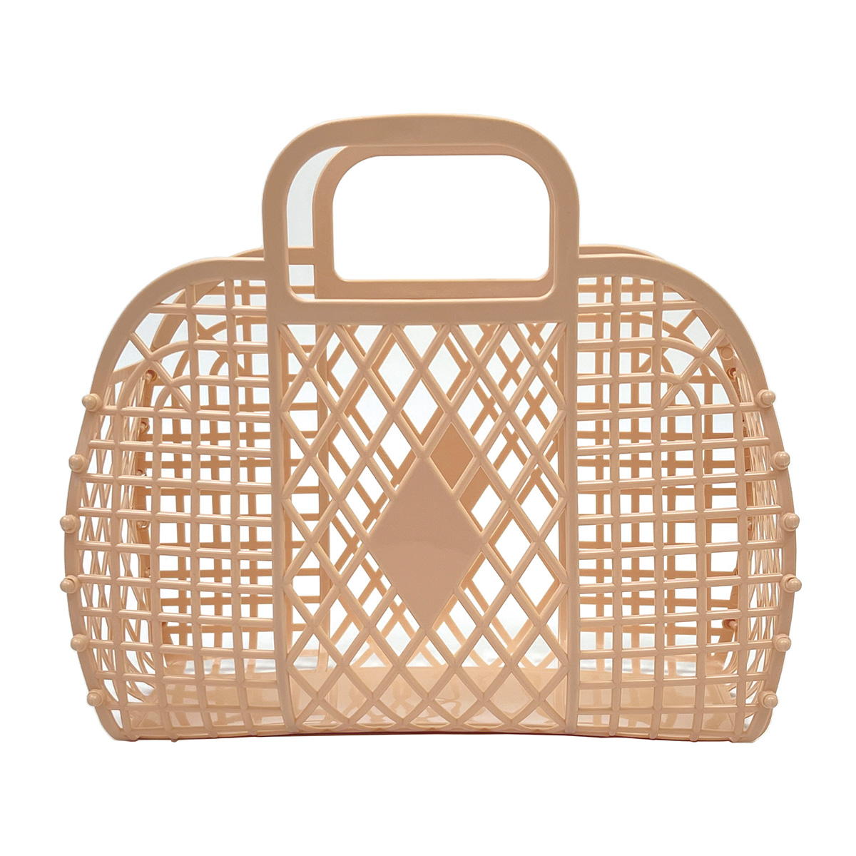 プラかごバッグ ピンク 359829