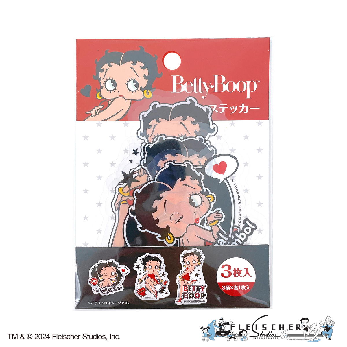 【OUTLET】ベティー ブープ(TM) ステッカー3枚入 360128