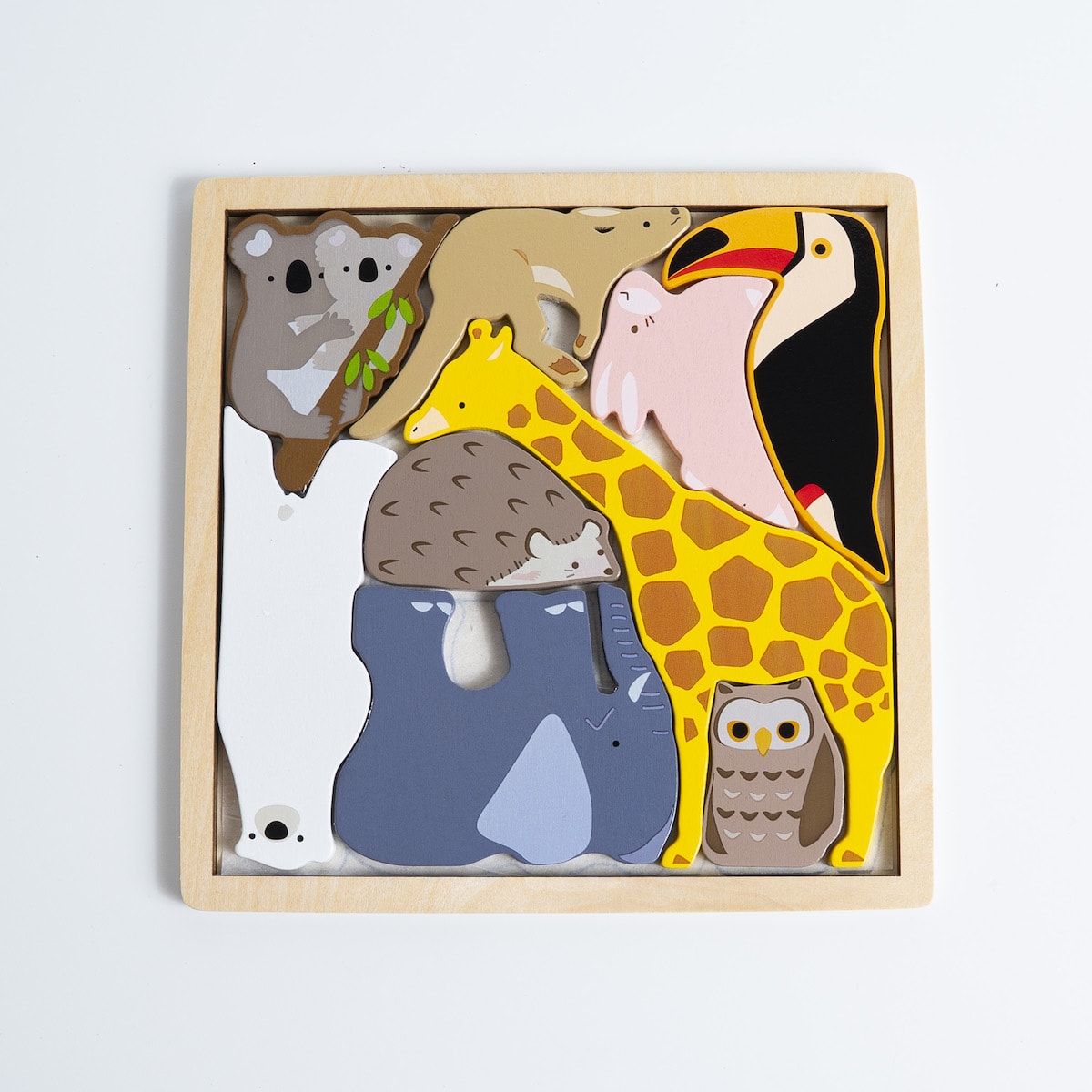 知育玩具 木製パズル 動物園 360231
