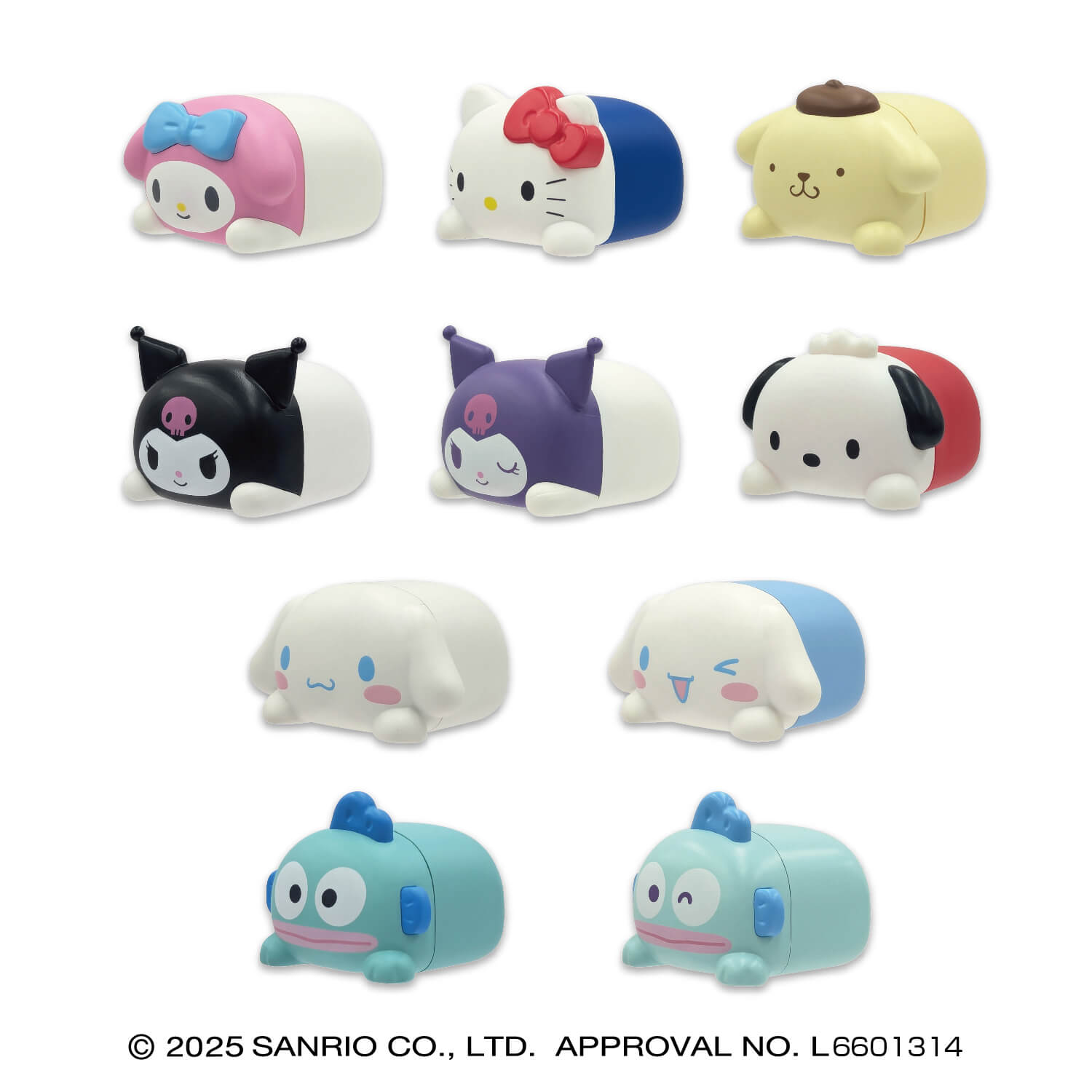 サンリオキャラクターズ インテリアミニフィギュア 寝 コンプリートセット【お一人様1セットまで】 360255