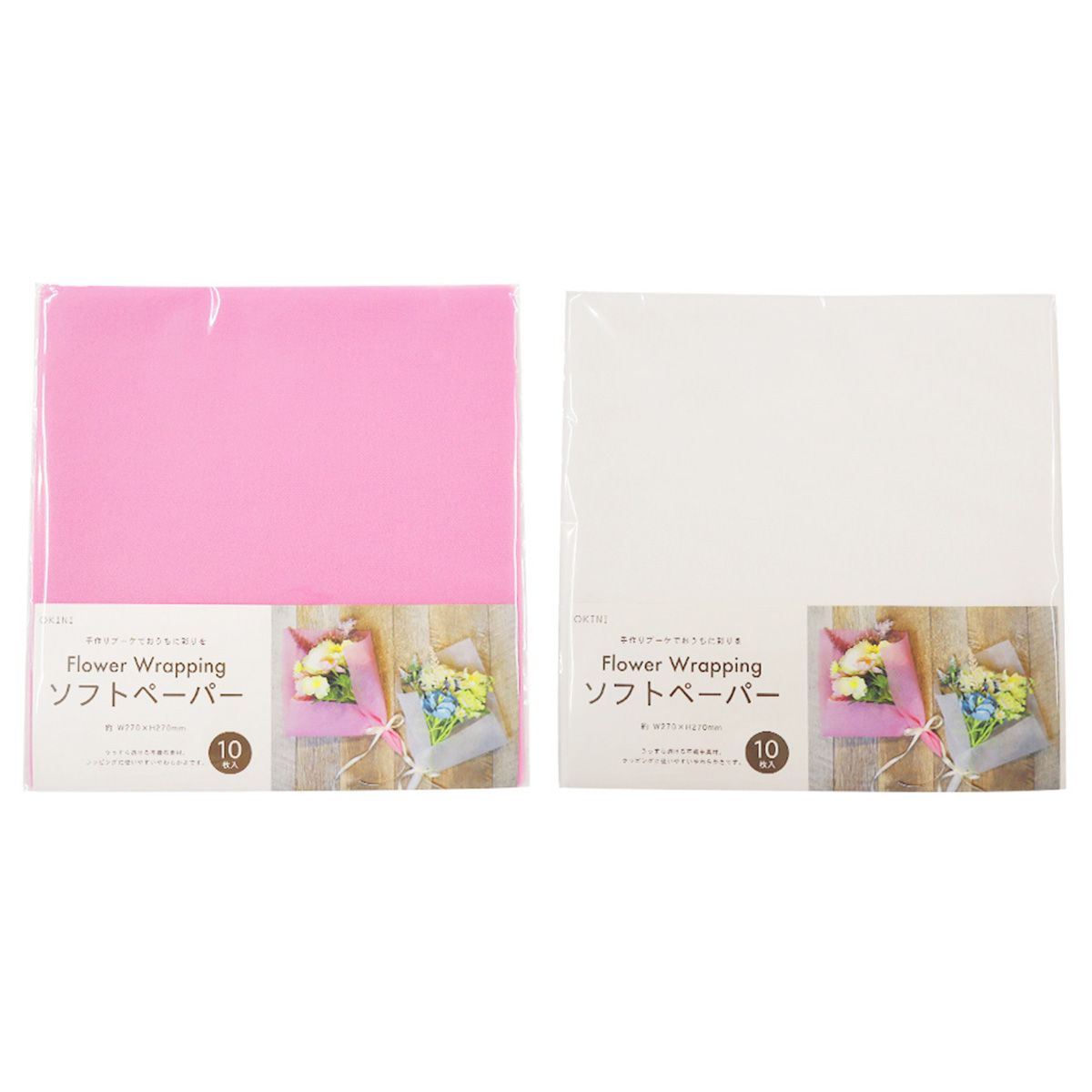 【OUTLET】ソフトペーパー 10P ピンク&ホワイト 360620