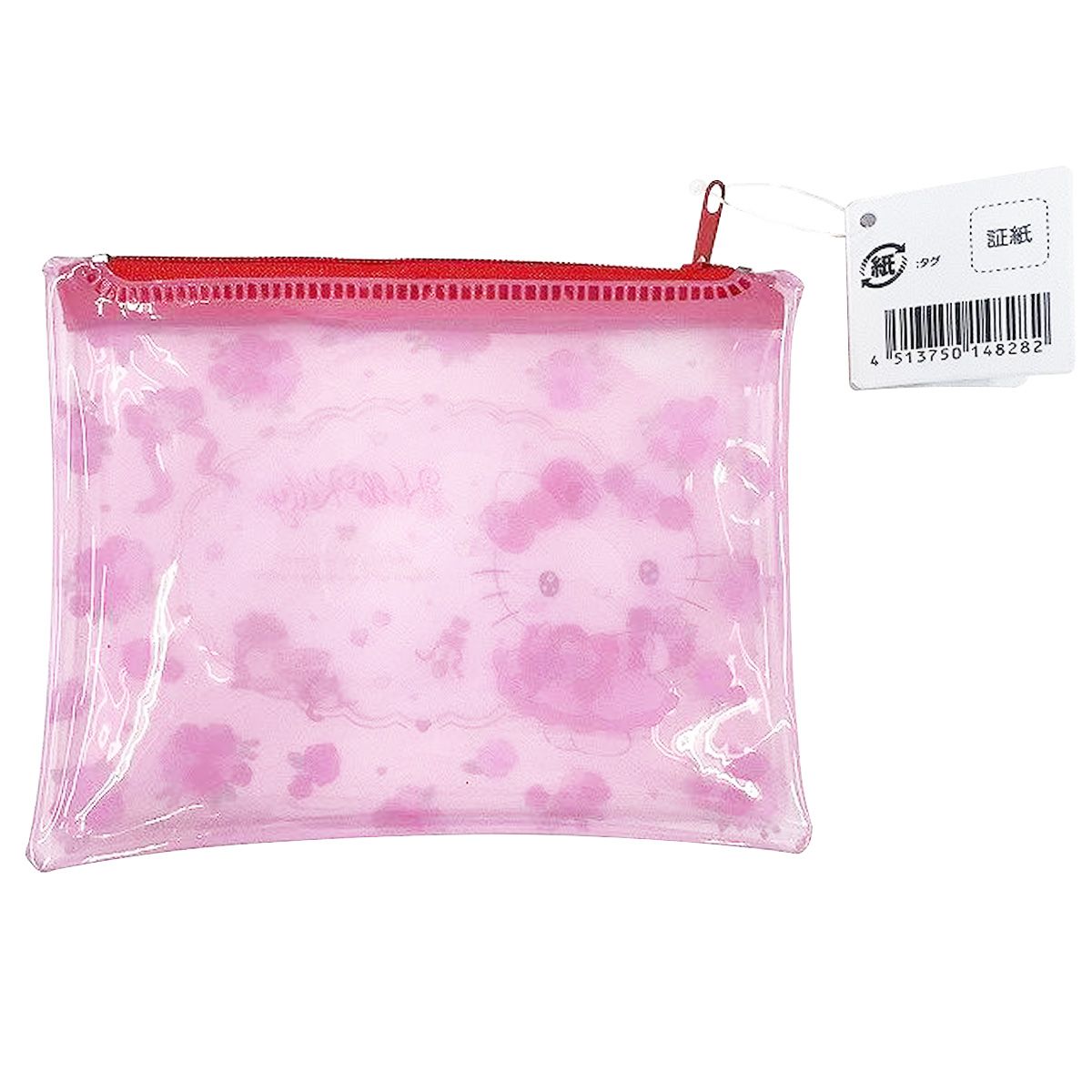 ミニ化粧ポーチ キティ ビニールポーチミニ フラワーティータイム 360964