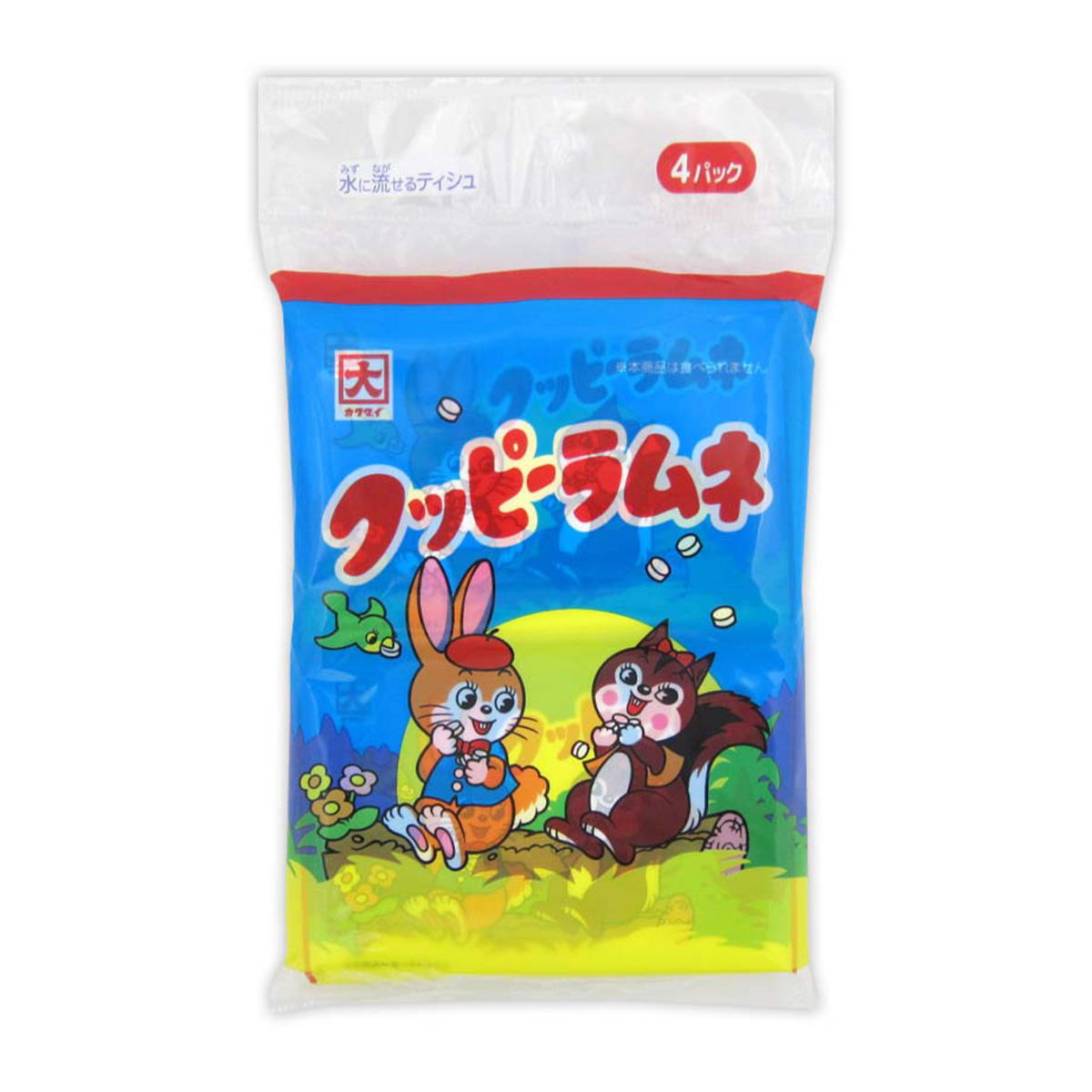 ポケティ ポケットティシュ クッピーラムネ 4P 361174