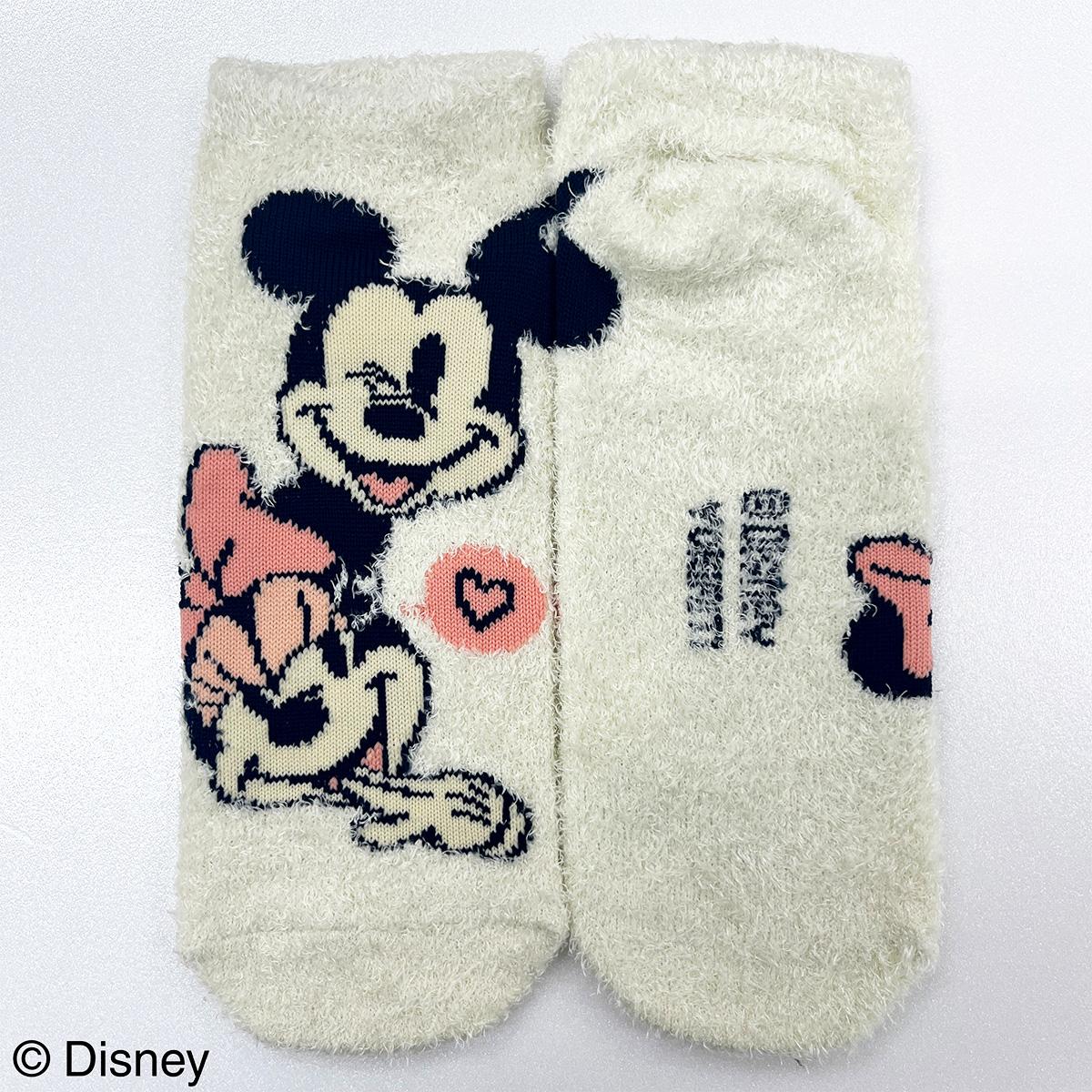 【OUTLET】ミッキーマウス ミニーマウスデザイン冬靴下 361240