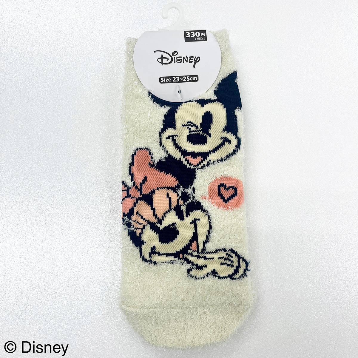 【OUTLET】ミッキーマウス ミニーマウスデザイン冬靴下 361240