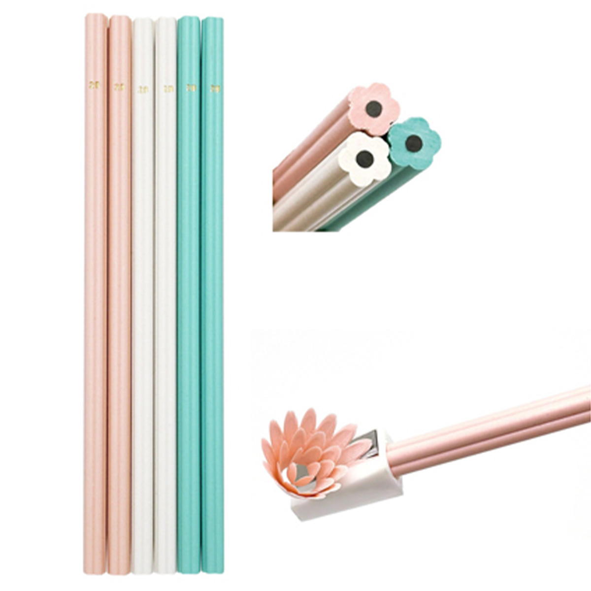 花型鉛筆2B 6本組 361700