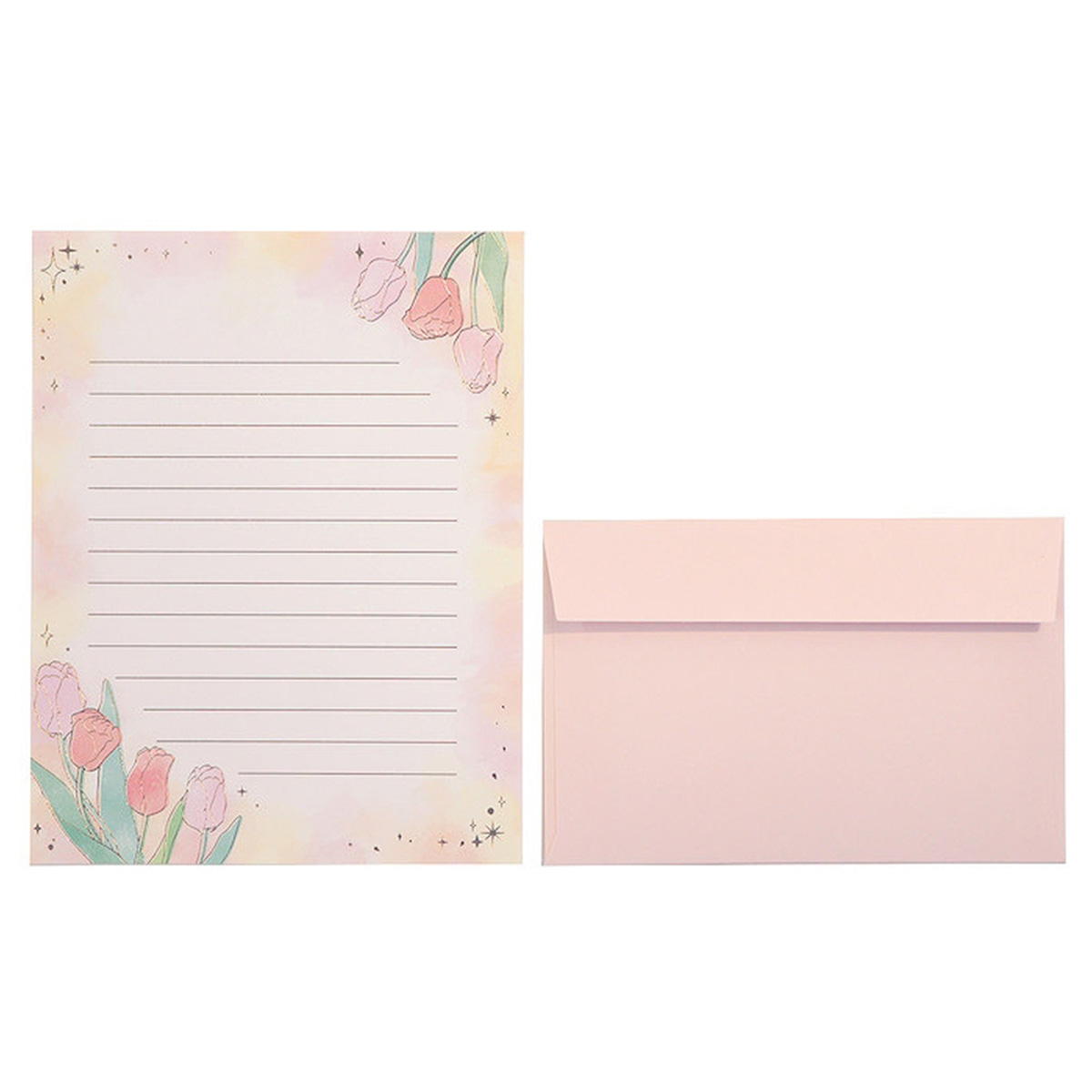 レターセット 箔押し 3セット チューリップ 361729