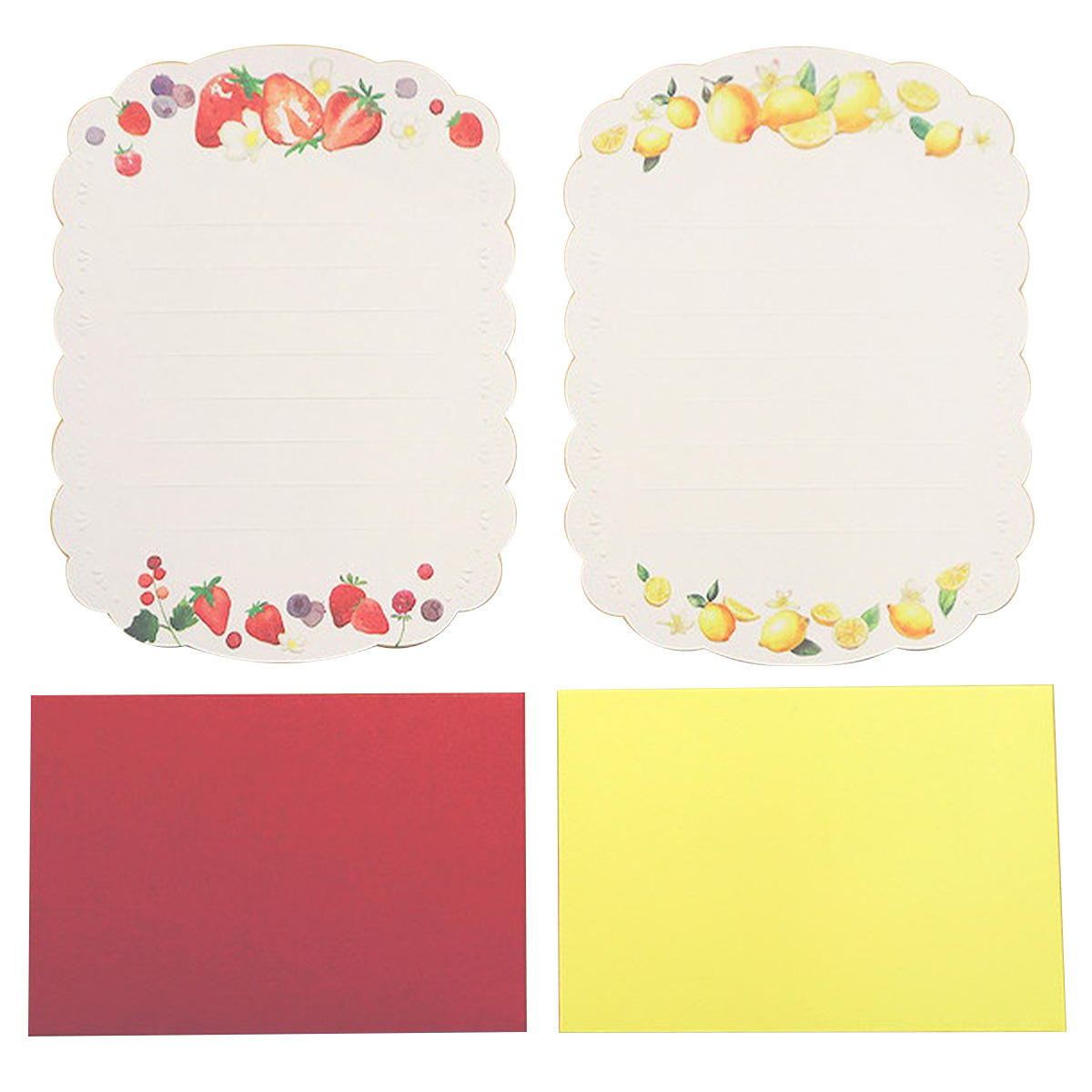 ミニレターセット 4セット フルーツ 361731