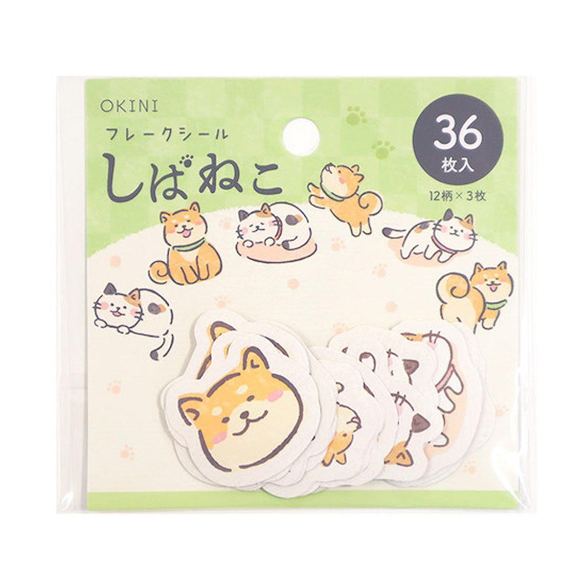 フレークシール 36P しばねこ 361752