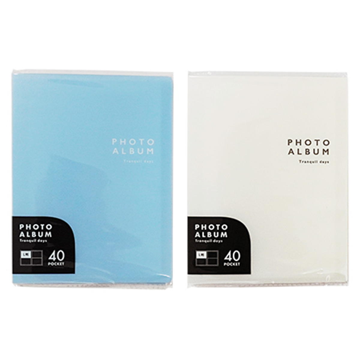 【OUTLET】写真アルバム フォトアルバム 2段 40ポケット シンプルロゴ 361754