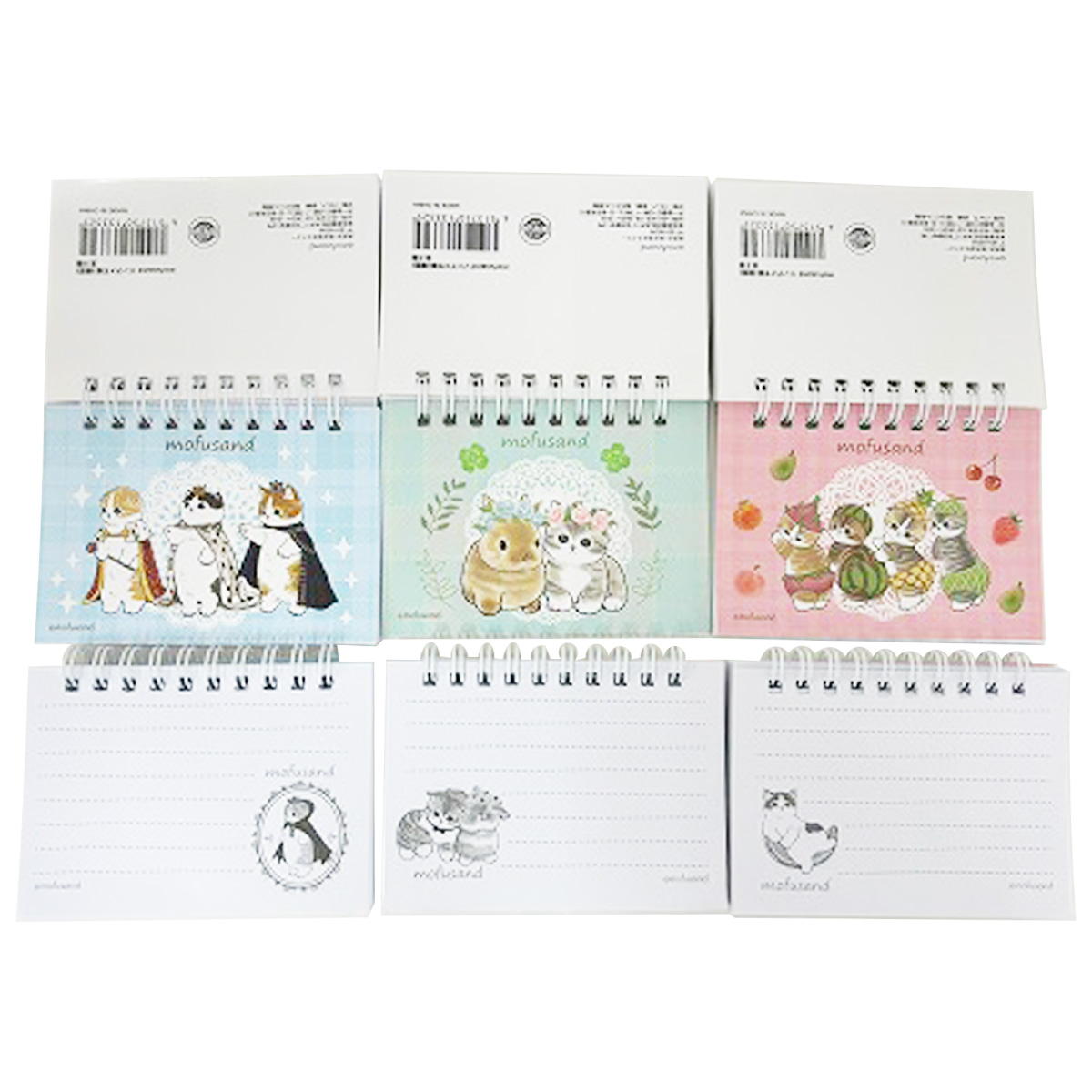 mofusand モフサンド リングメモ帳(横型)【お一人様12点まで】 362151
