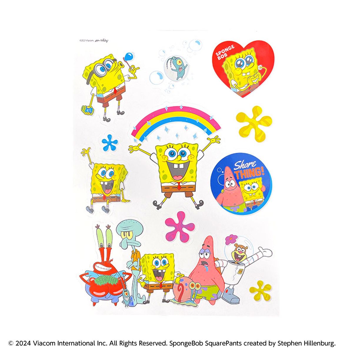 【在庫限り】スポンジ・ボブ温度で変化するステッカー 362186