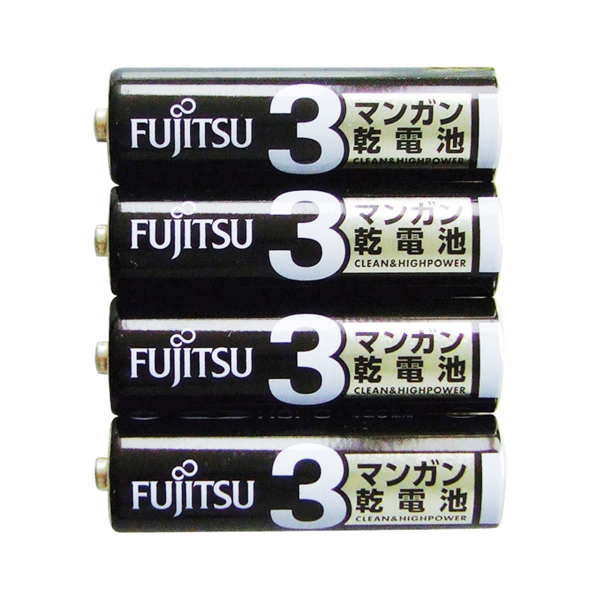 富士通 黒マンガン乾電池 単3 4P 362215