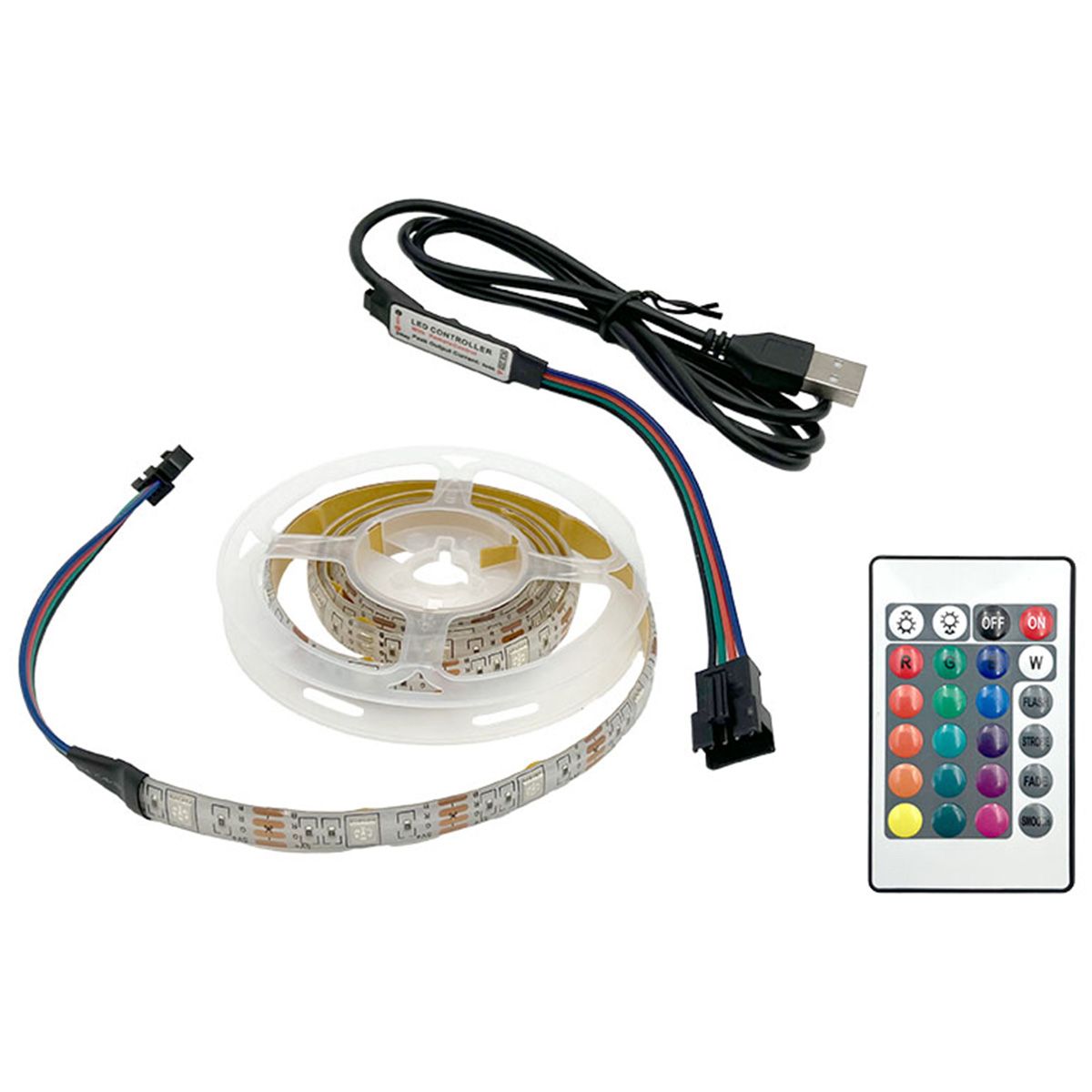 テープライト USB電源式 リモコン付 30L 1m 362224