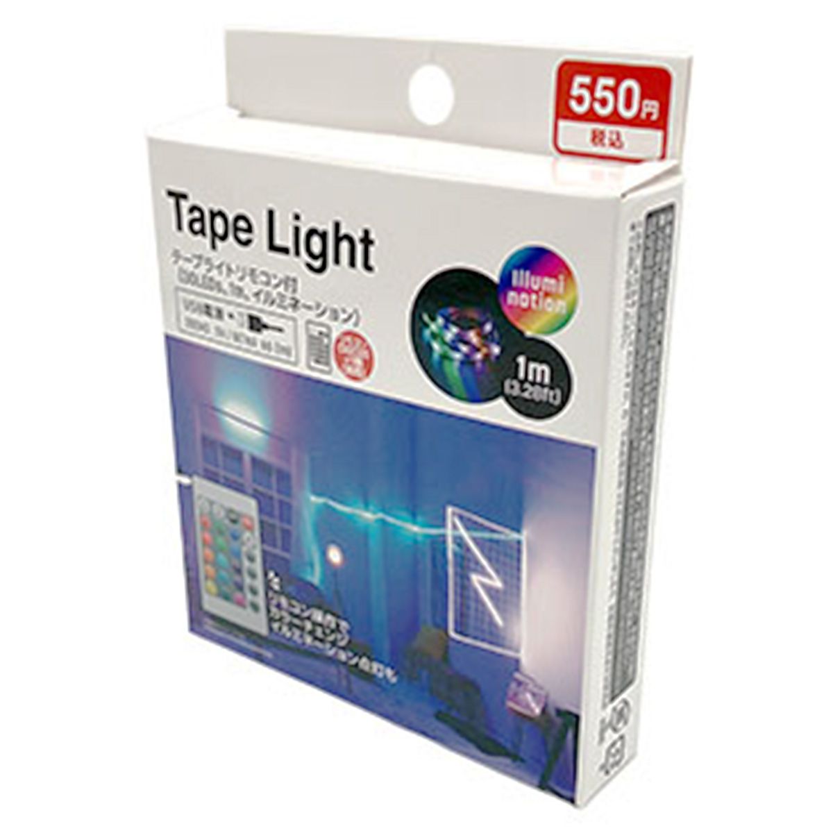 テープライト USB電源式 リモコン付 30L 1m 362224