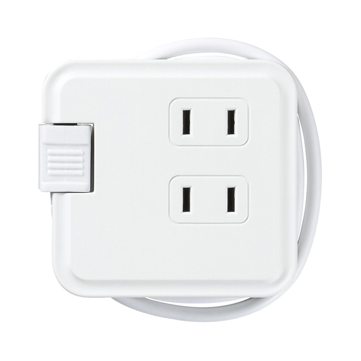 電源タップ コンセントタップ テーブルタップ 巻取りモバイルタップ3個口 37cm 白 362246