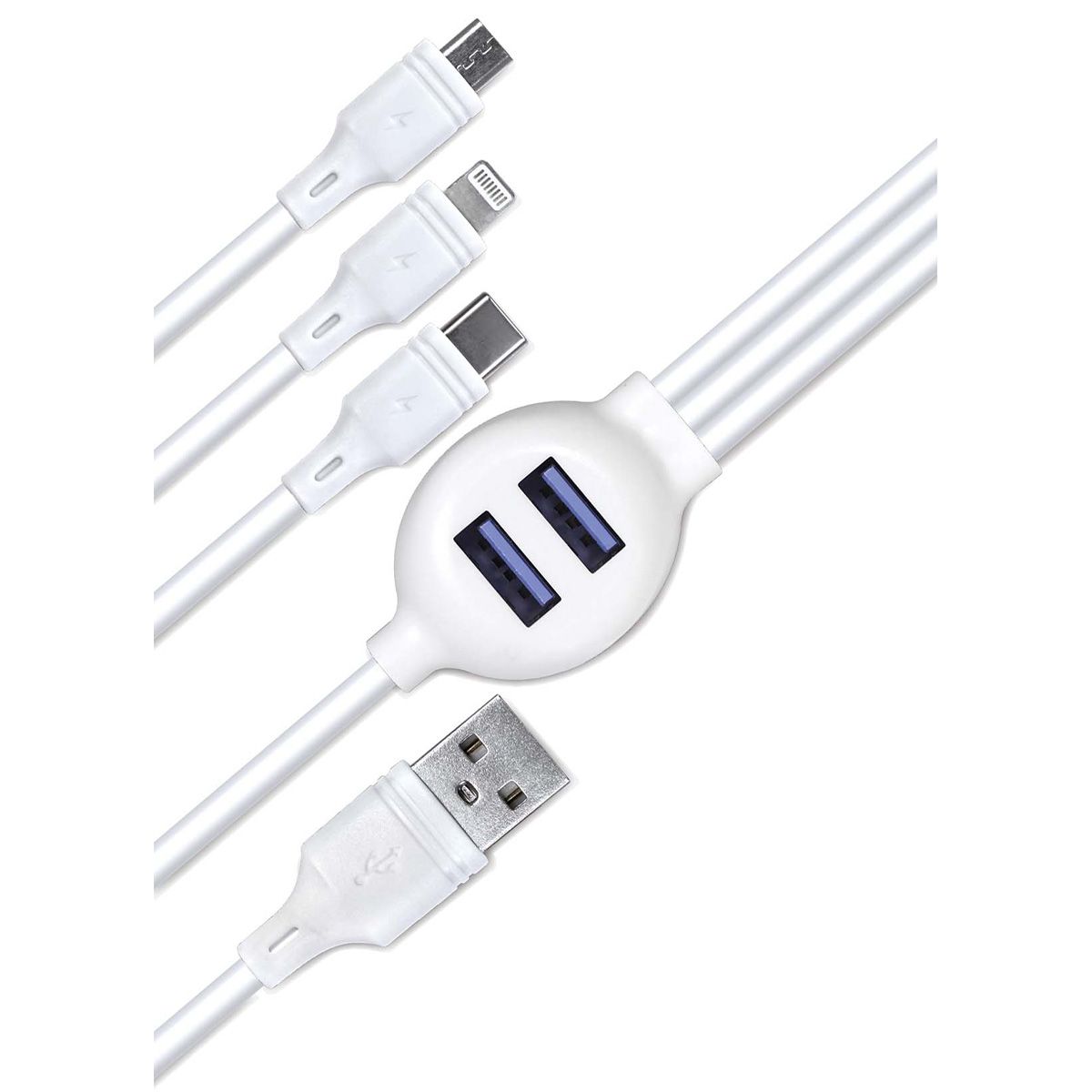 USBケーブル 充電ケーブル データ転送ケーブル 5in1マルチケーブル 362258