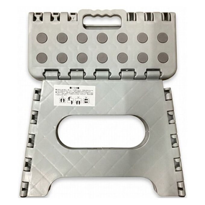 【在庫限り】折りたたみステップ H19cm GY 362472