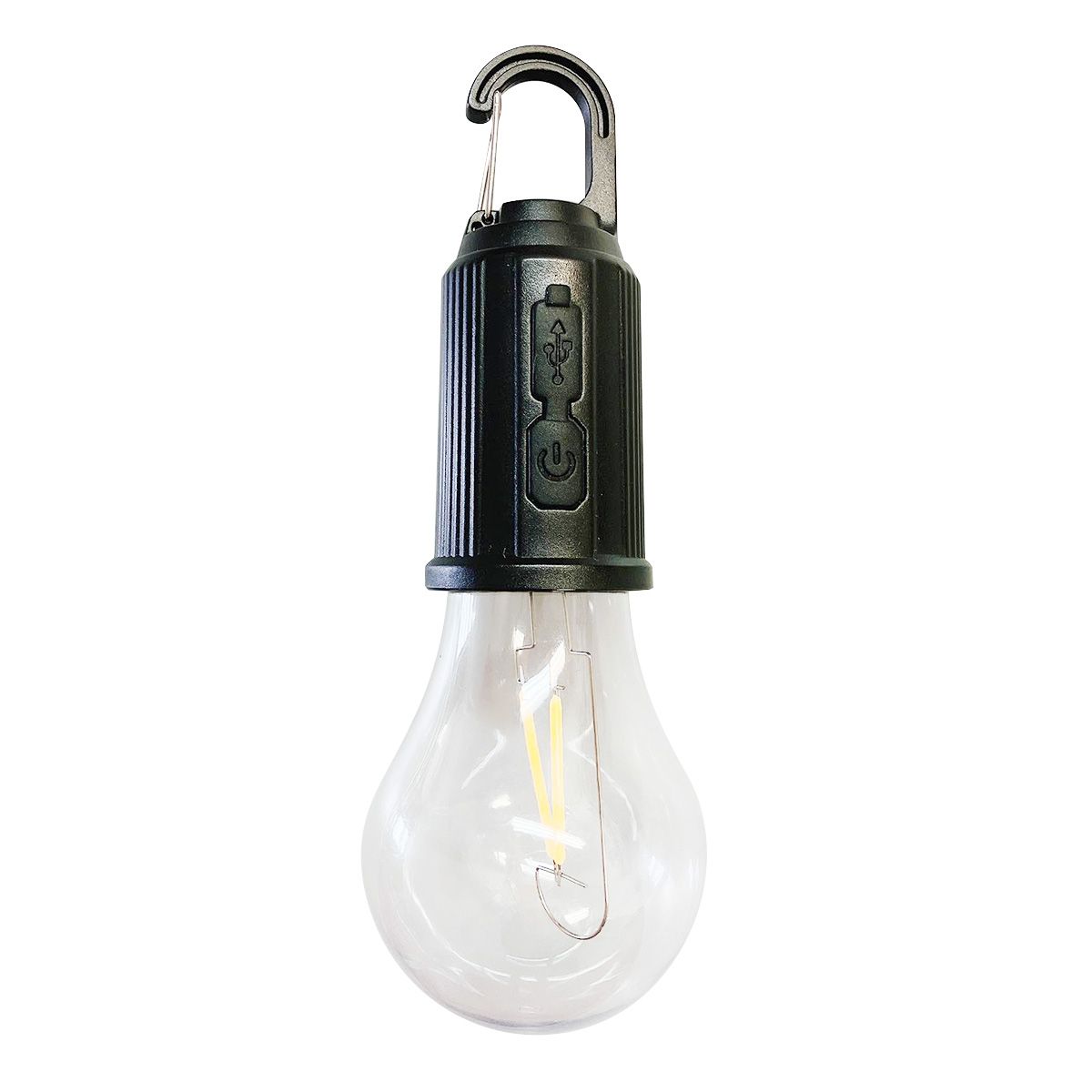 電球 LED電球 充電式 エジソンLEDライト丸フック付 362732