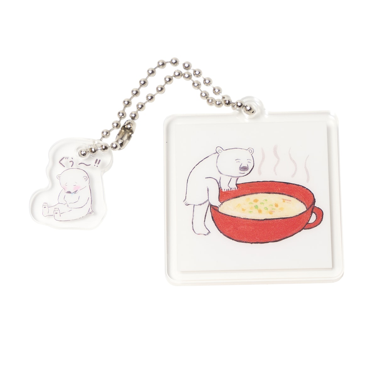 【OUTLET】おいしそうなしろくま おいしそうなアクリルキーホルダー 362750