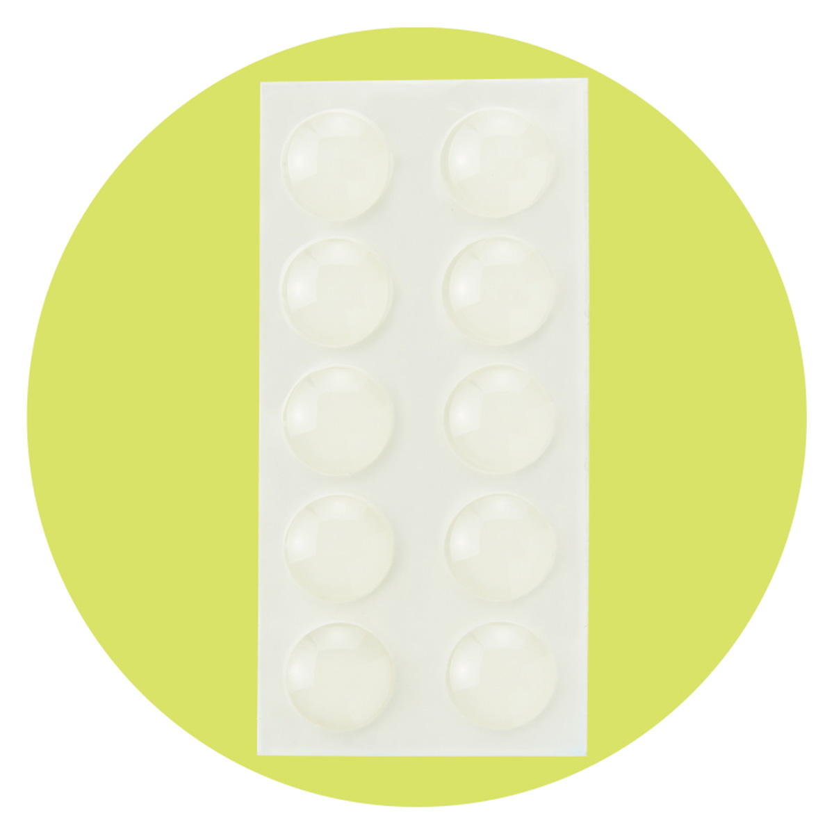 蓄光クッションゴム 丸 10mm 10P 363052