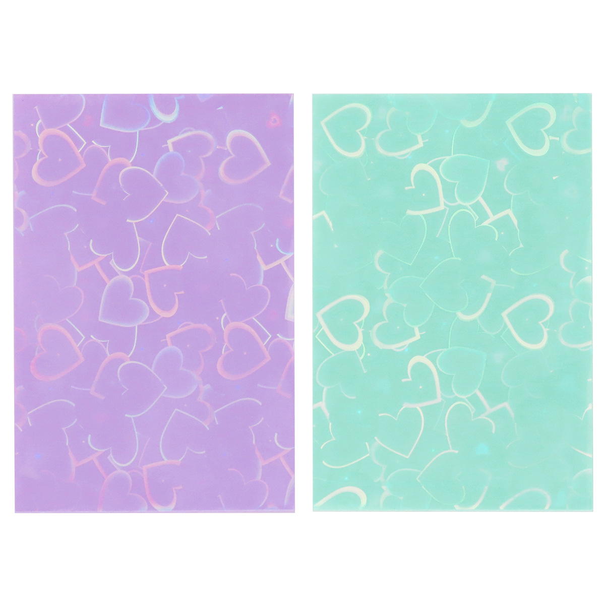 ホログラムフォトスリーブハート柄チェキ用PL・GR 363242