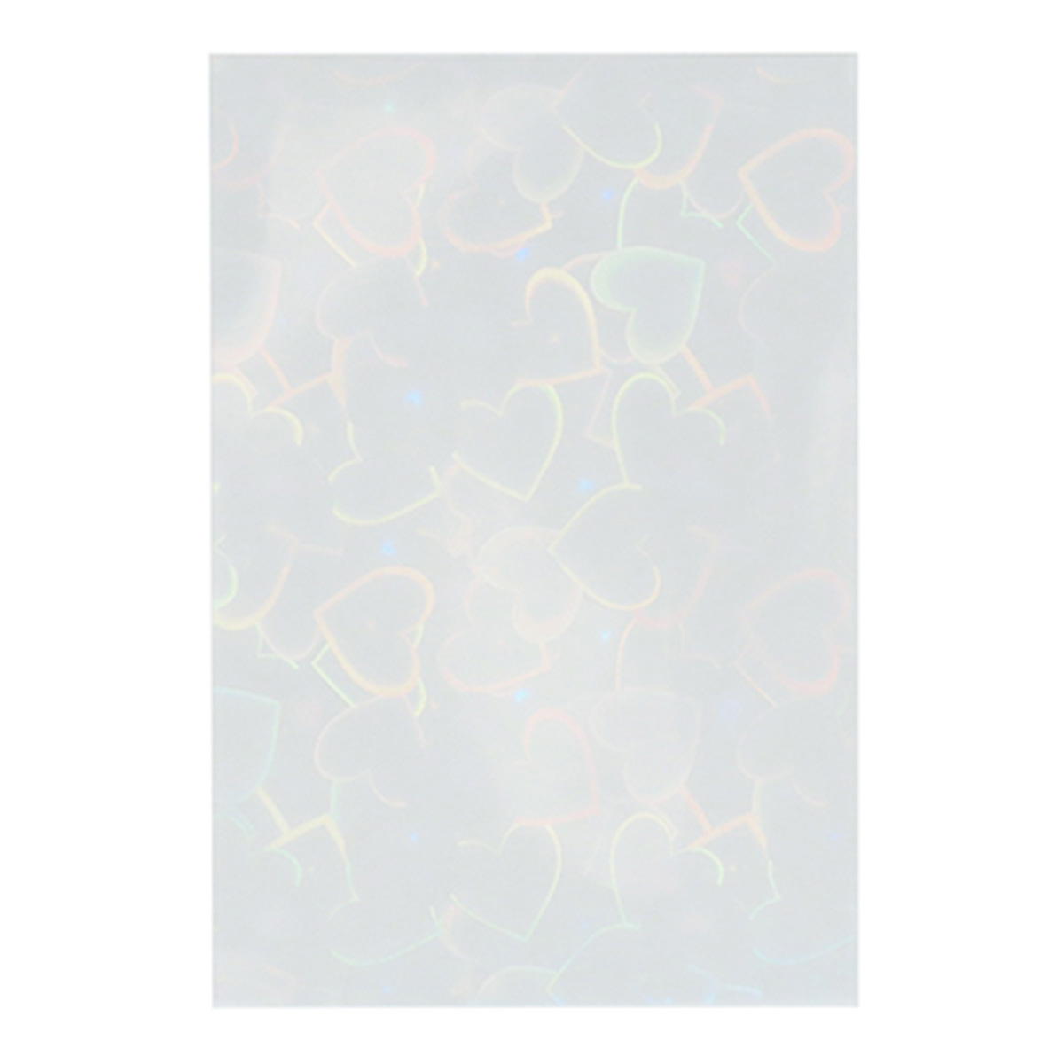 ホログラムフォトスリーブハート柄チェキ用クリア 363245