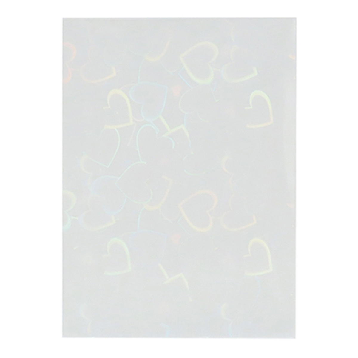 ホログラムフォトスリーブハート柄トレカ用クリア 363246